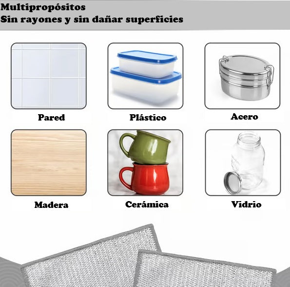 PAÑOS MÁGICOS DE LIMPIEZA 10 UND + ENVÍO GRATIS